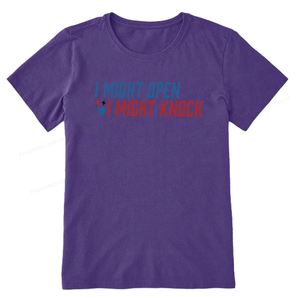 Pagewings I Might Knock Unisex Classic T-shirt