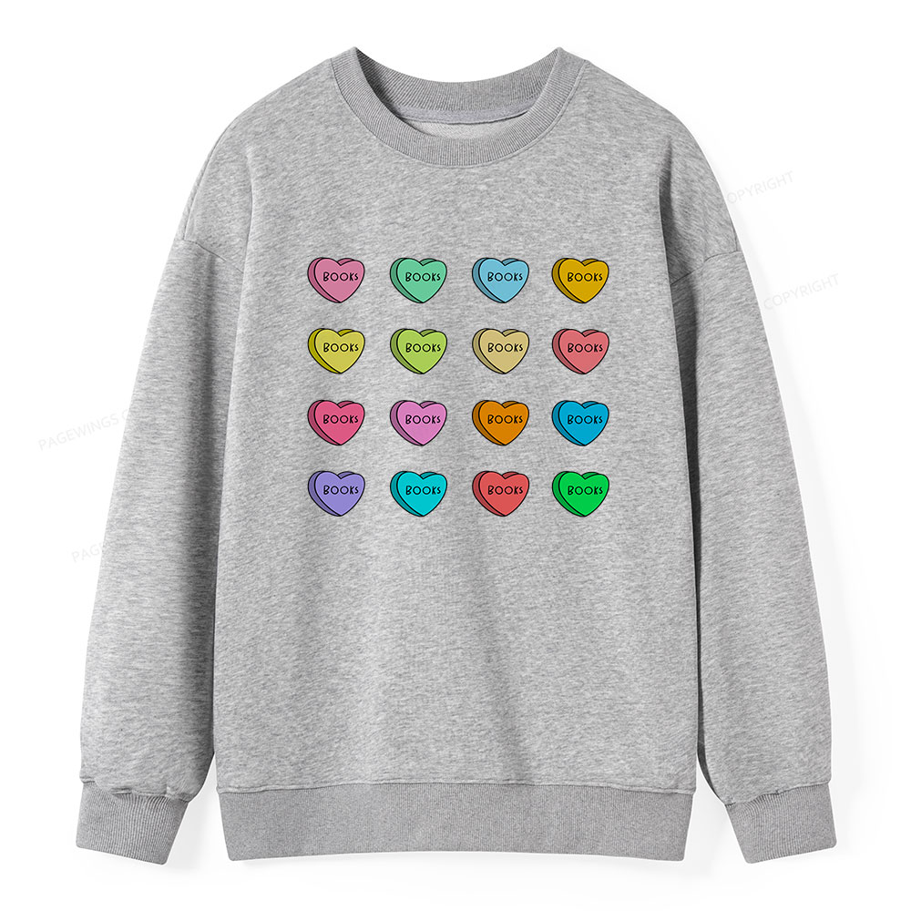 Pagewings Valentine's Day Librarian Unisex Classic Sweatshirt