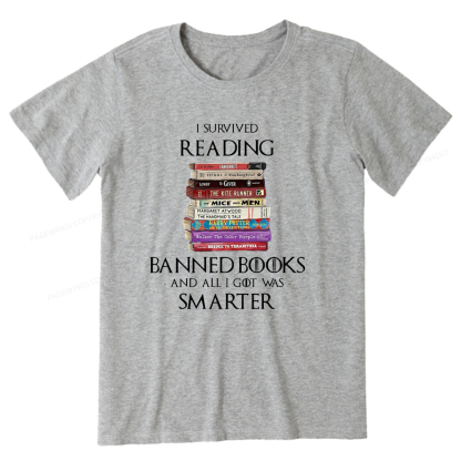 Pagewings I Survived Reading Banned Books Unisex Classic T-shirt
