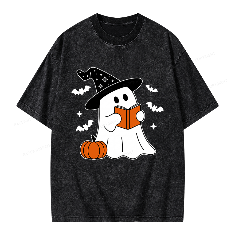 Pagewings All Booked For Fall Unisex Washed T-shirt