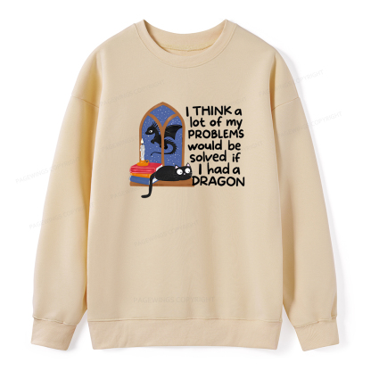 Pagewings If I Had A BookDragon Unisex Classic Sweatshirt