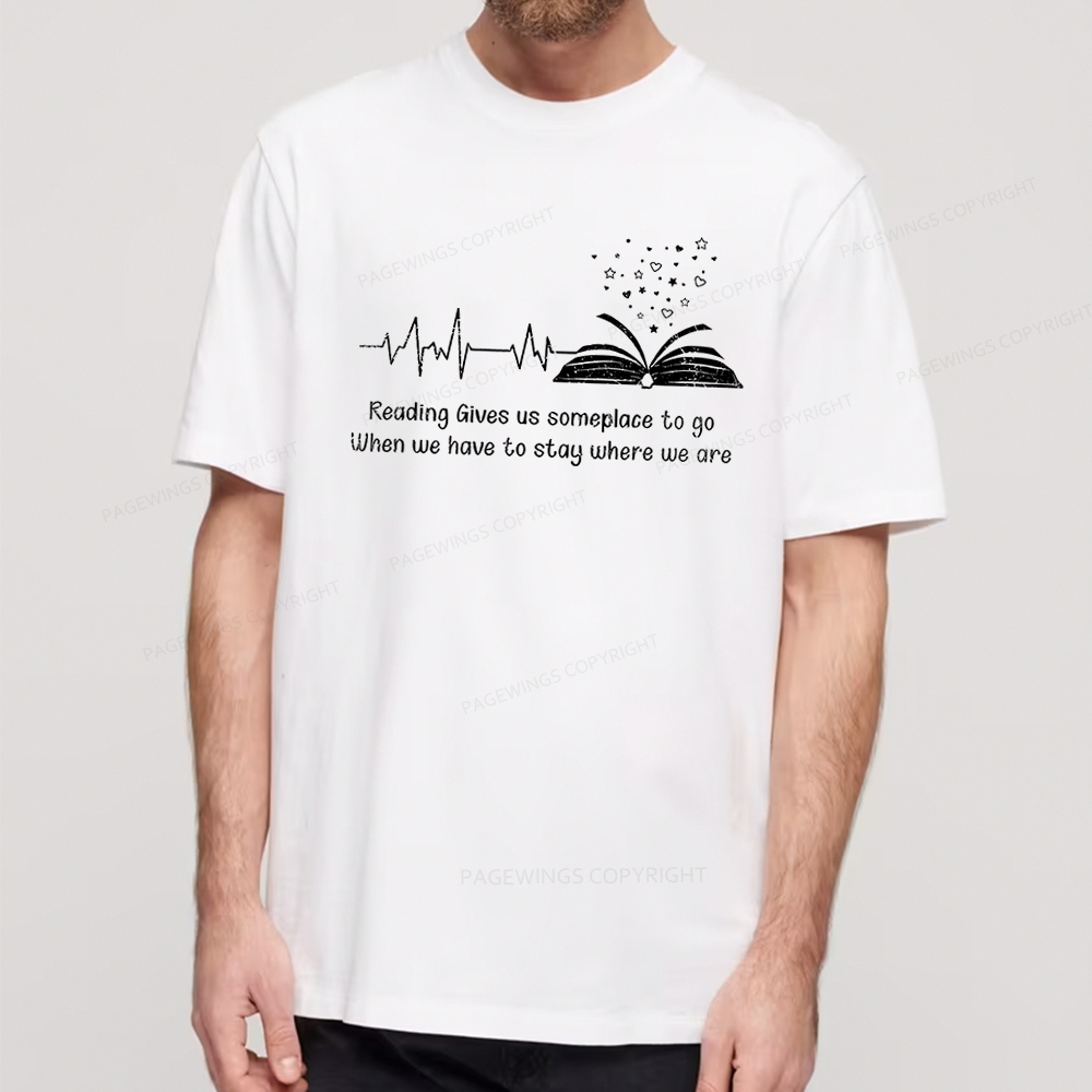 Pagewings Book Lovers Reading Reading Book Unisex Classic T-shirt