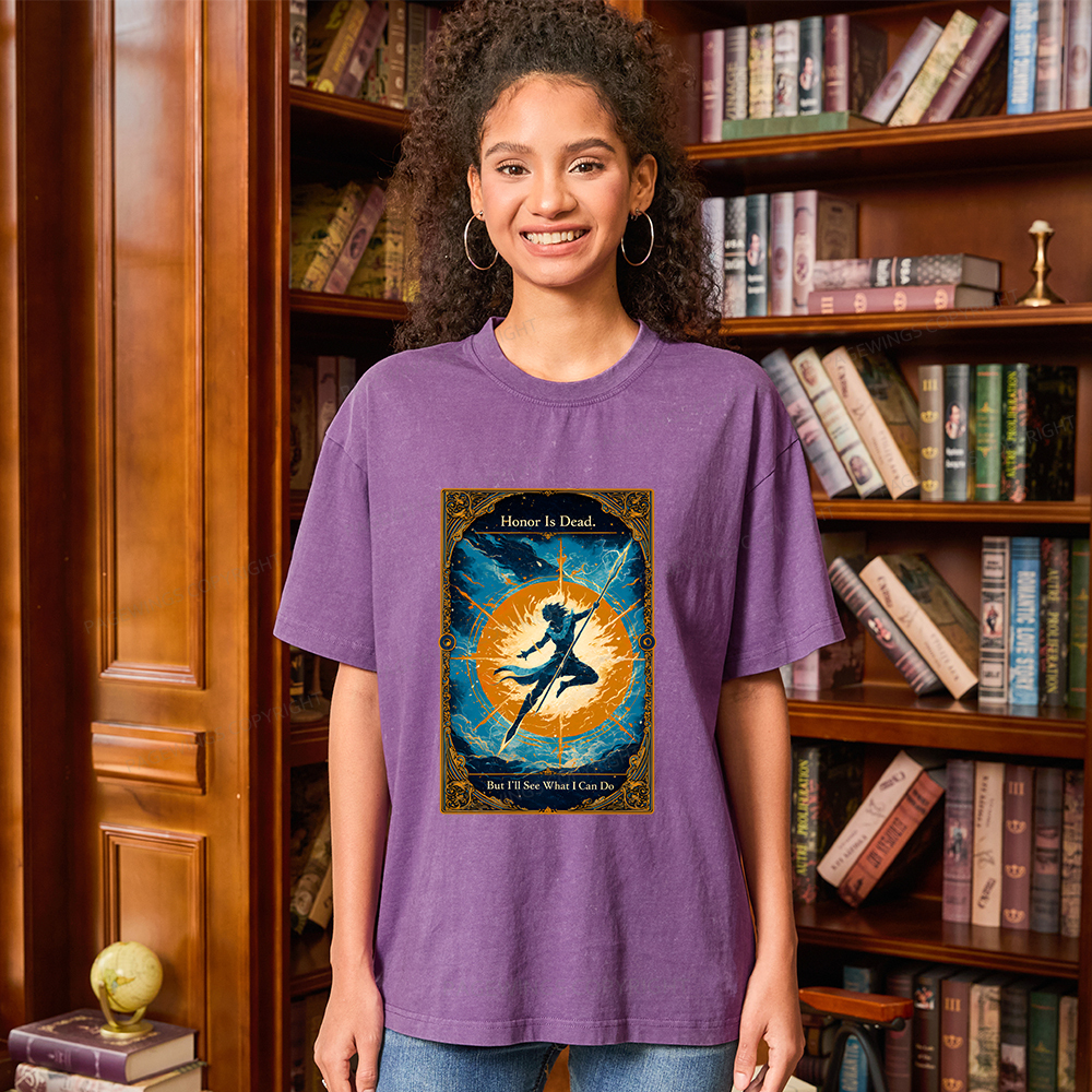 Pagewings Honor Is Dead But I’ll See What I Can Do Unisex Washed T-shirt
