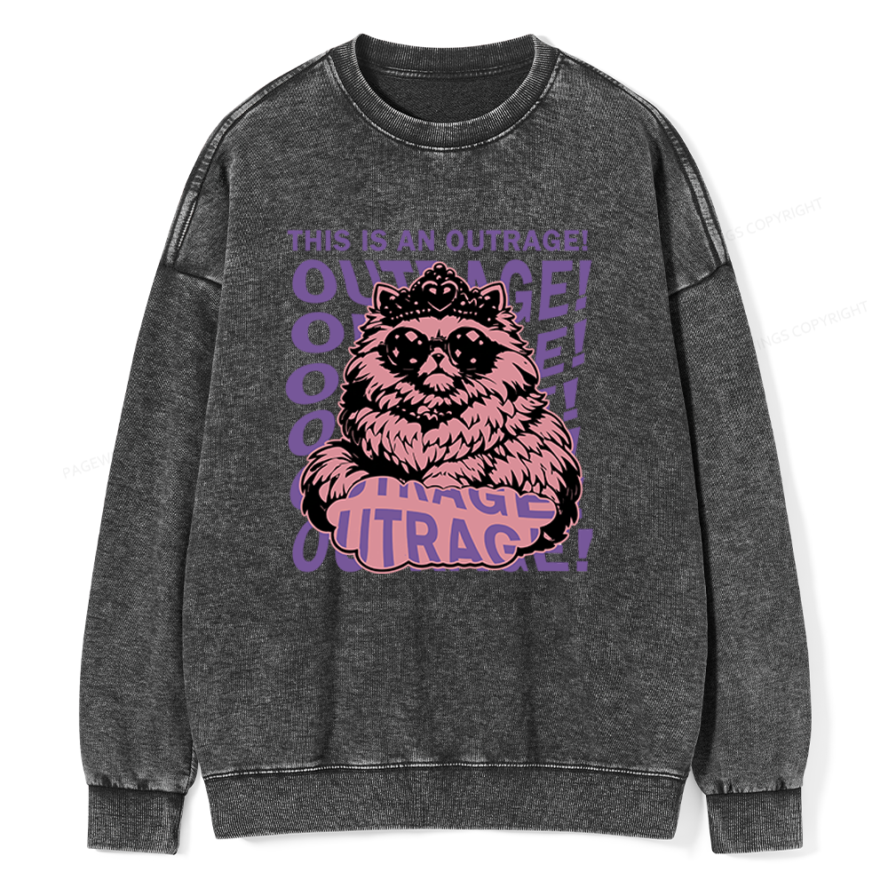 Pagewings Sci-Fi Novel Lover Unisex Washed Sweatshirt