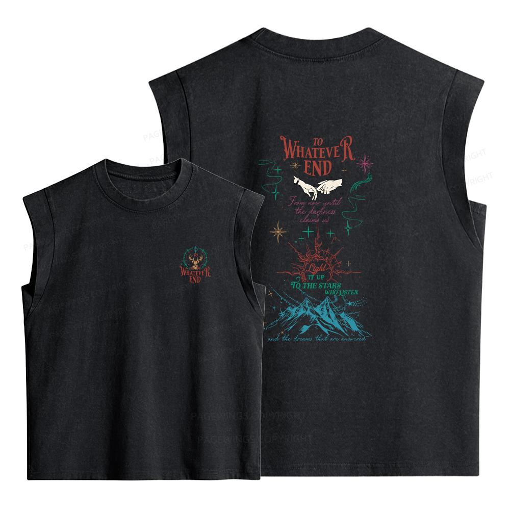 Pagewings To Whatever End Women's Washed Tank Top