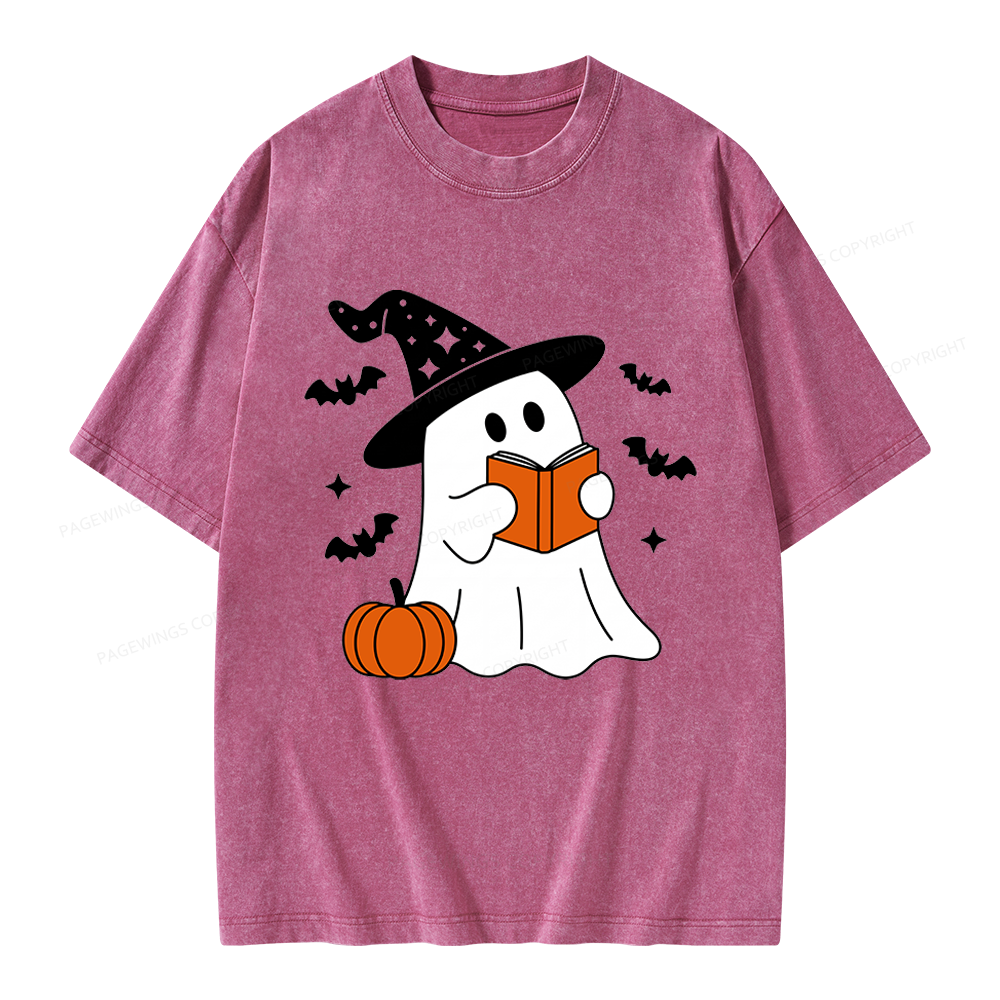 Pagewings All Booked For Fall Unisex Washed T-shirt