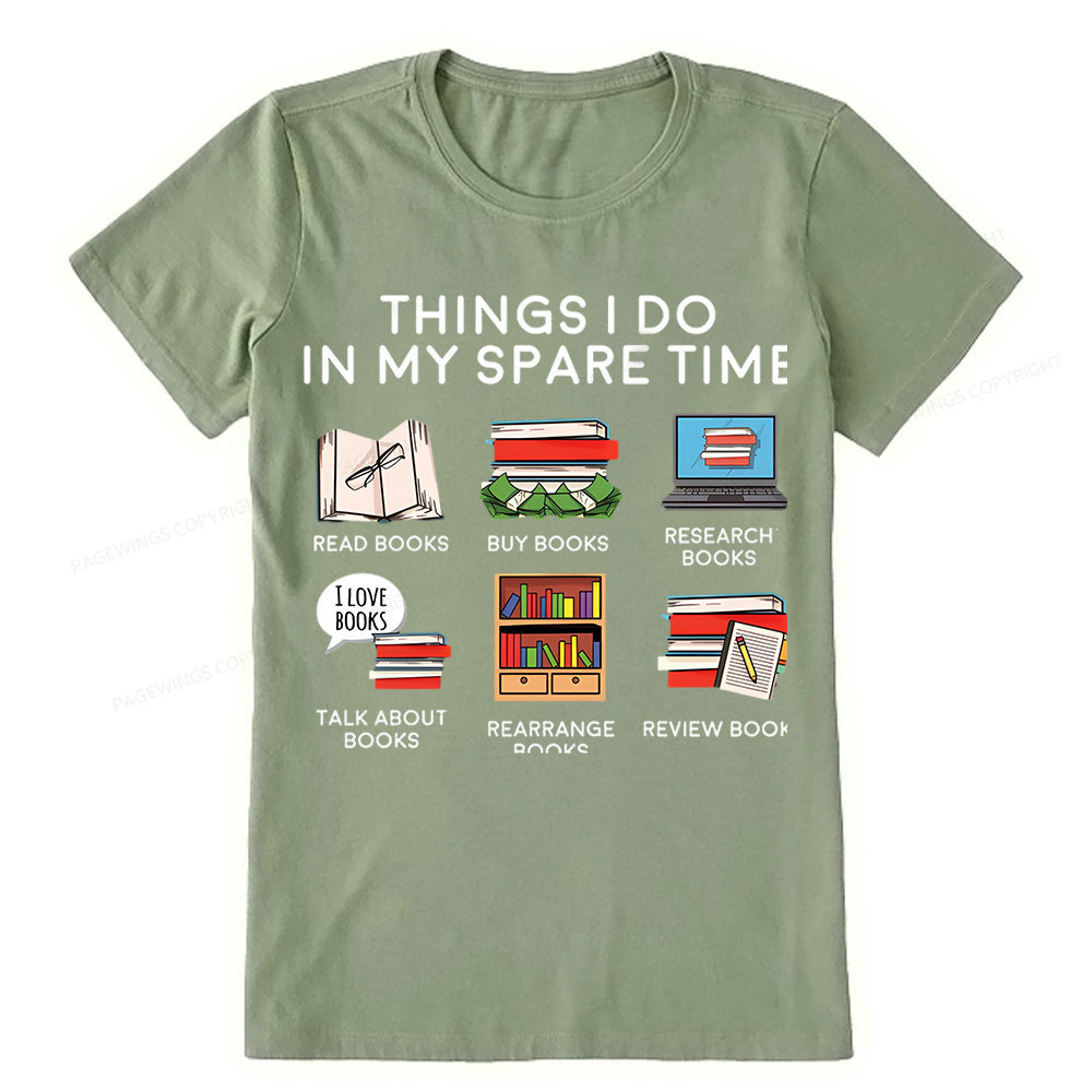 Pagewings Books Reading In My Spare Time Unisex Classic T-shirt