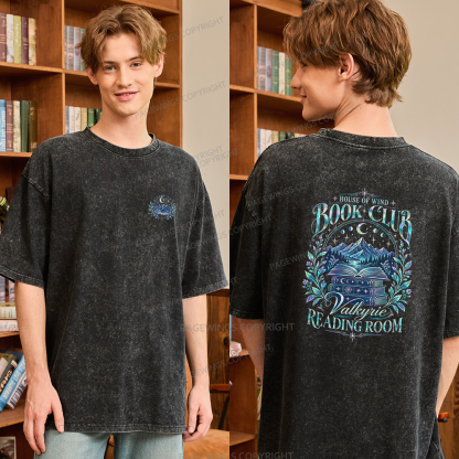 Pagewings House Of Wind Book Club Unisex Washed T-shirt