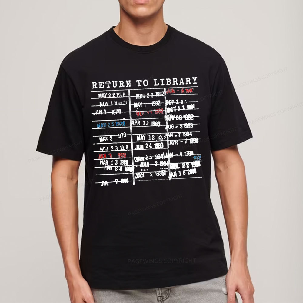 Pagewing Return To Library Unisex Classic T-shirt