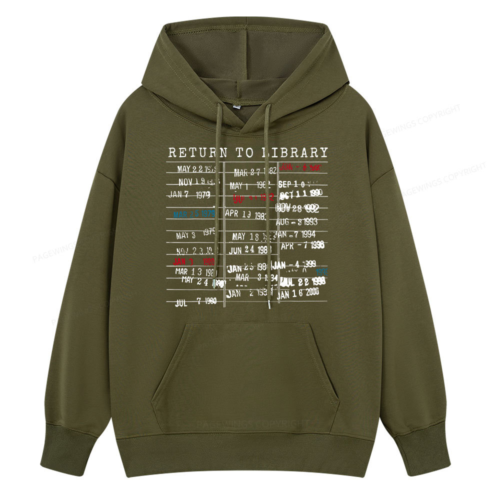 Pagewing Return To Library Unisex Classic Hoodie