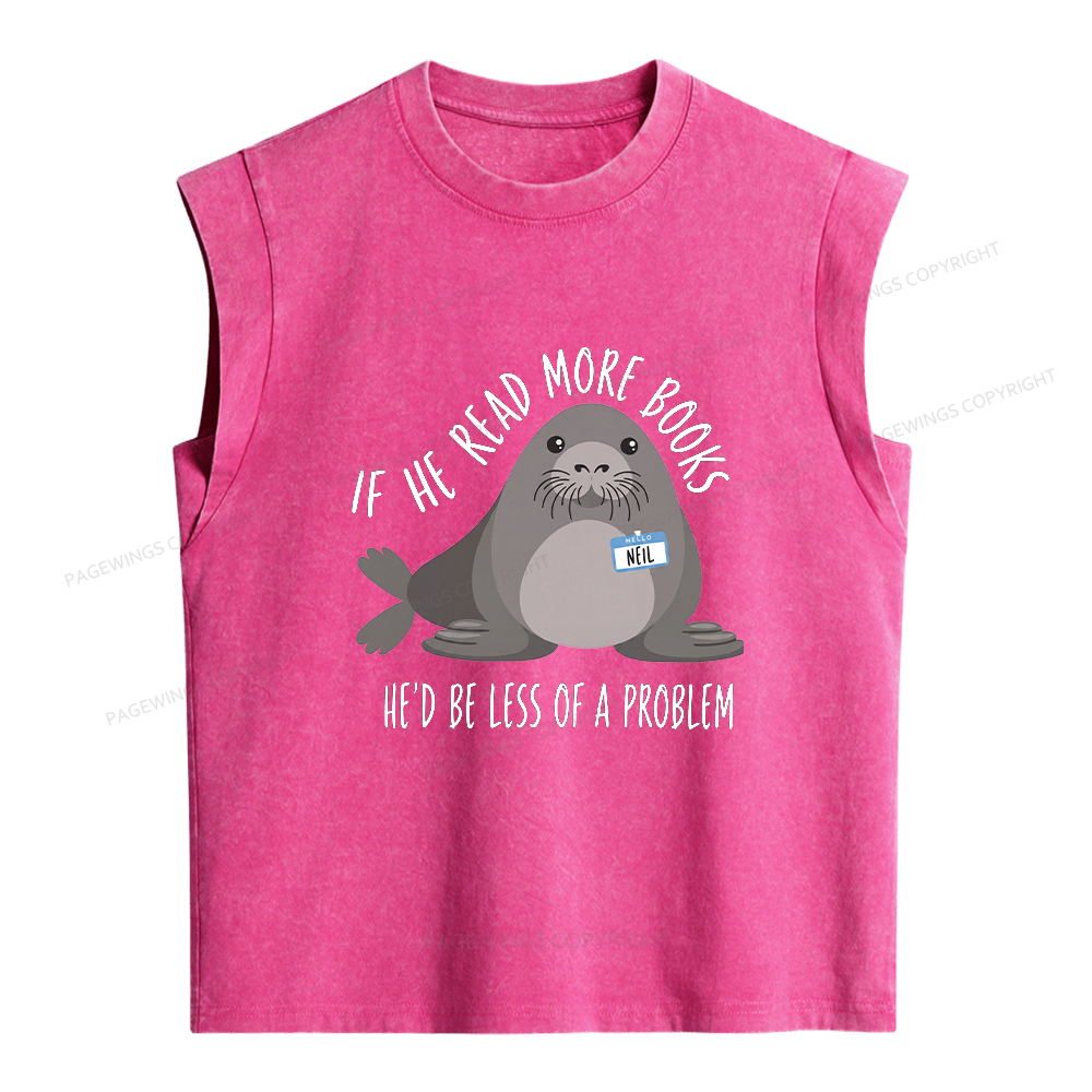 Pagewing Be the Whole Problem Women's Washed Tank Top