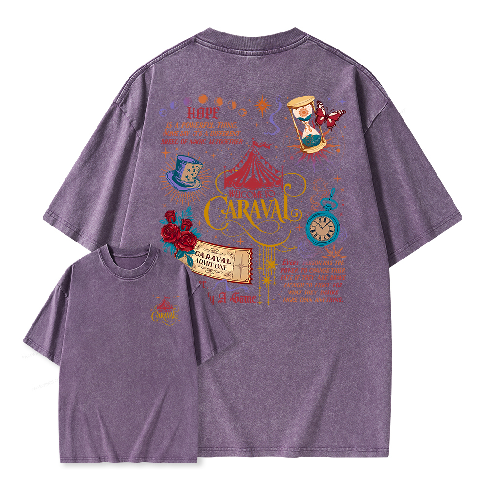 Pagewings Bookish Fantasy Unisex Washed T-shirt