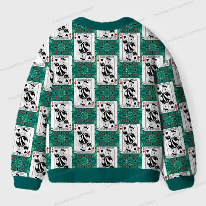 Pagewings Queen Of Books Unisex Ugly Cardigan Sweaters