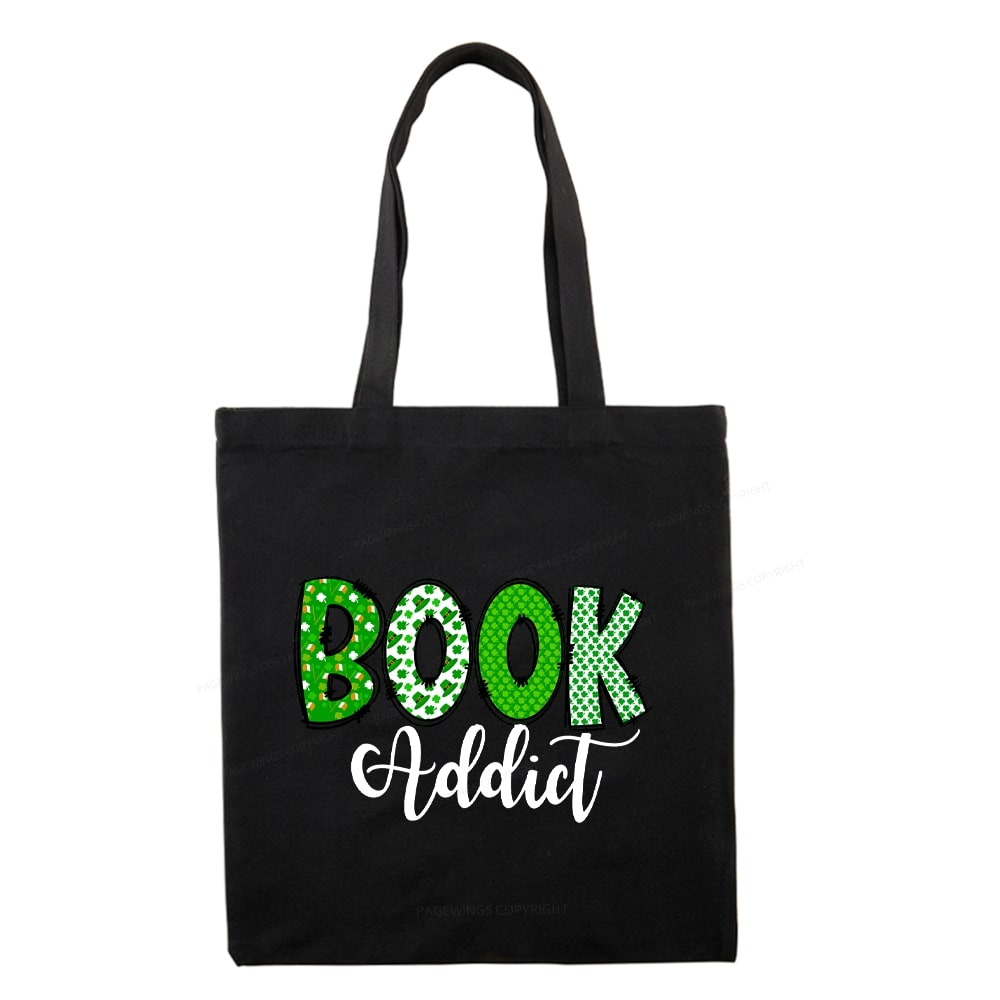 Pagewingsread t Patrick's Day Gift for bookworm,Book Lovers Tote Bag