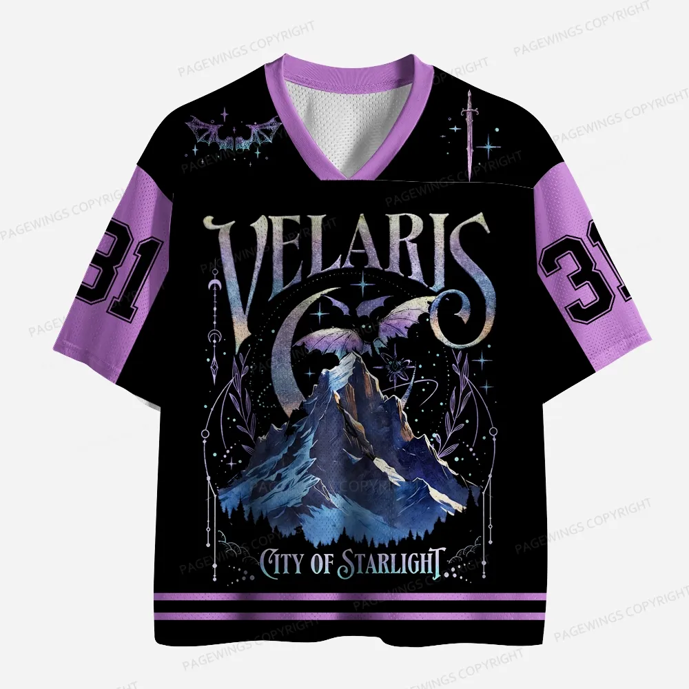 Pagewings Velaris City Of Starlight Unisex Mesh Jersey