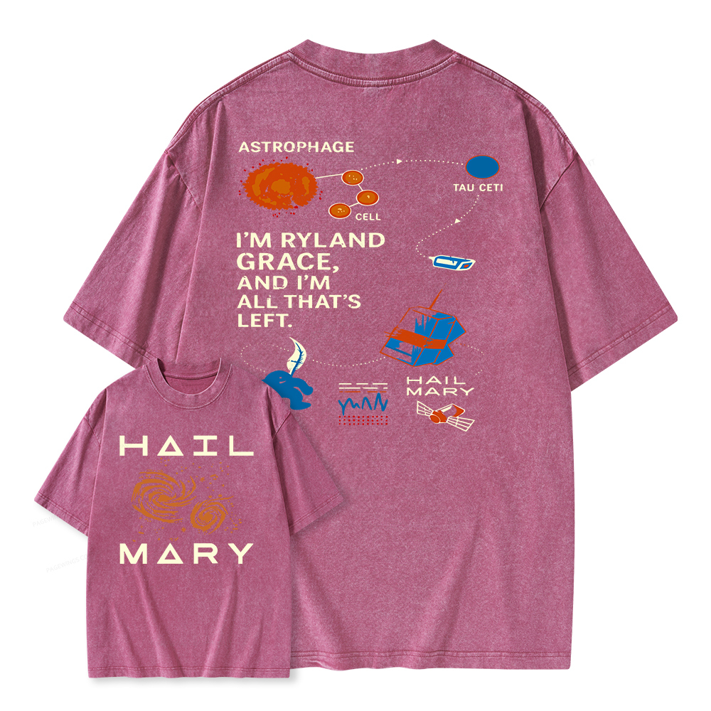 Pagewings Scifi Reader Unisex Washed T-shirt