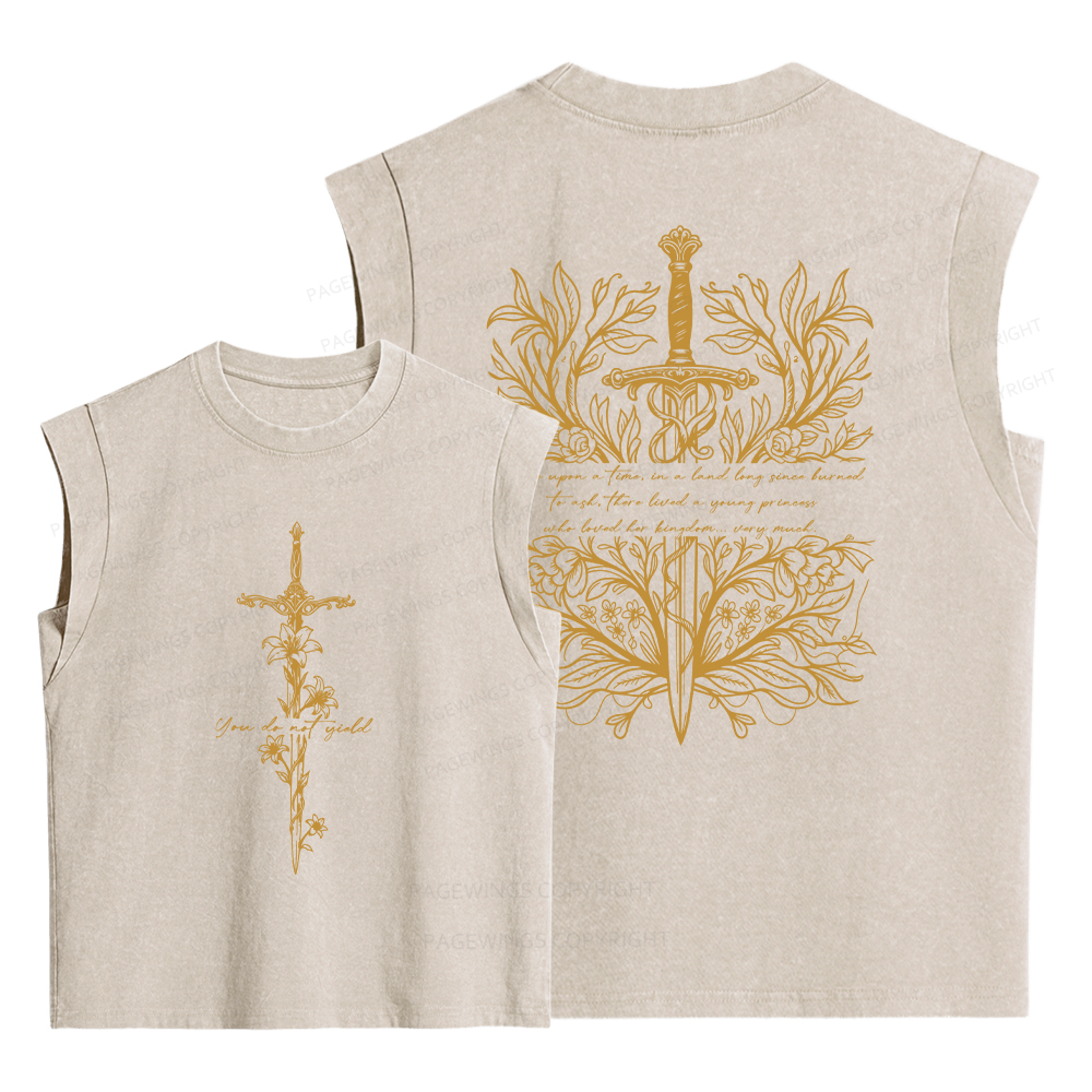 Pagewing Reading The Fantasy Now Women's Washed Tank Top