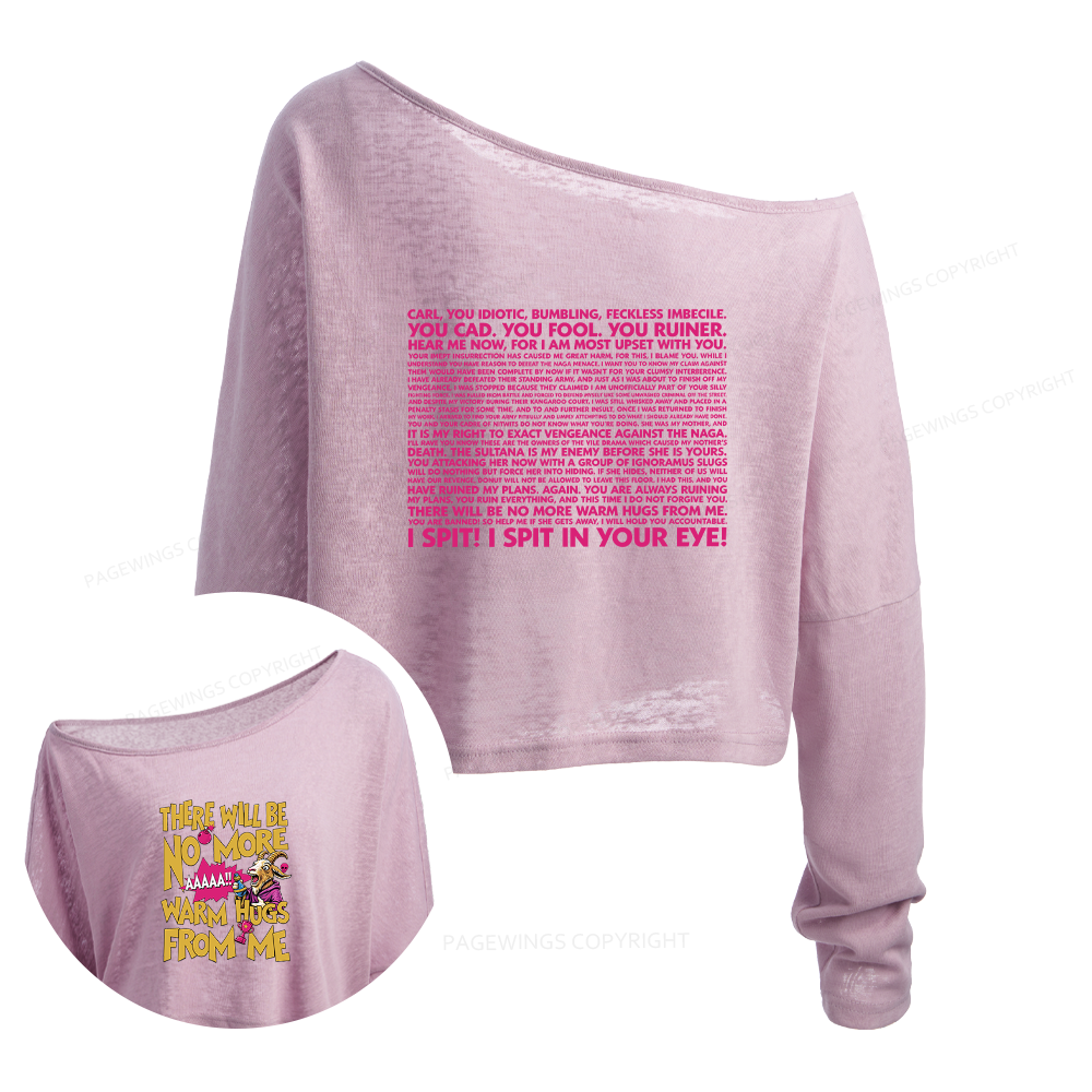 Pagewings Sci Fi Book Lover Slouchy Long Sleeve Off Shoulder T-shirt