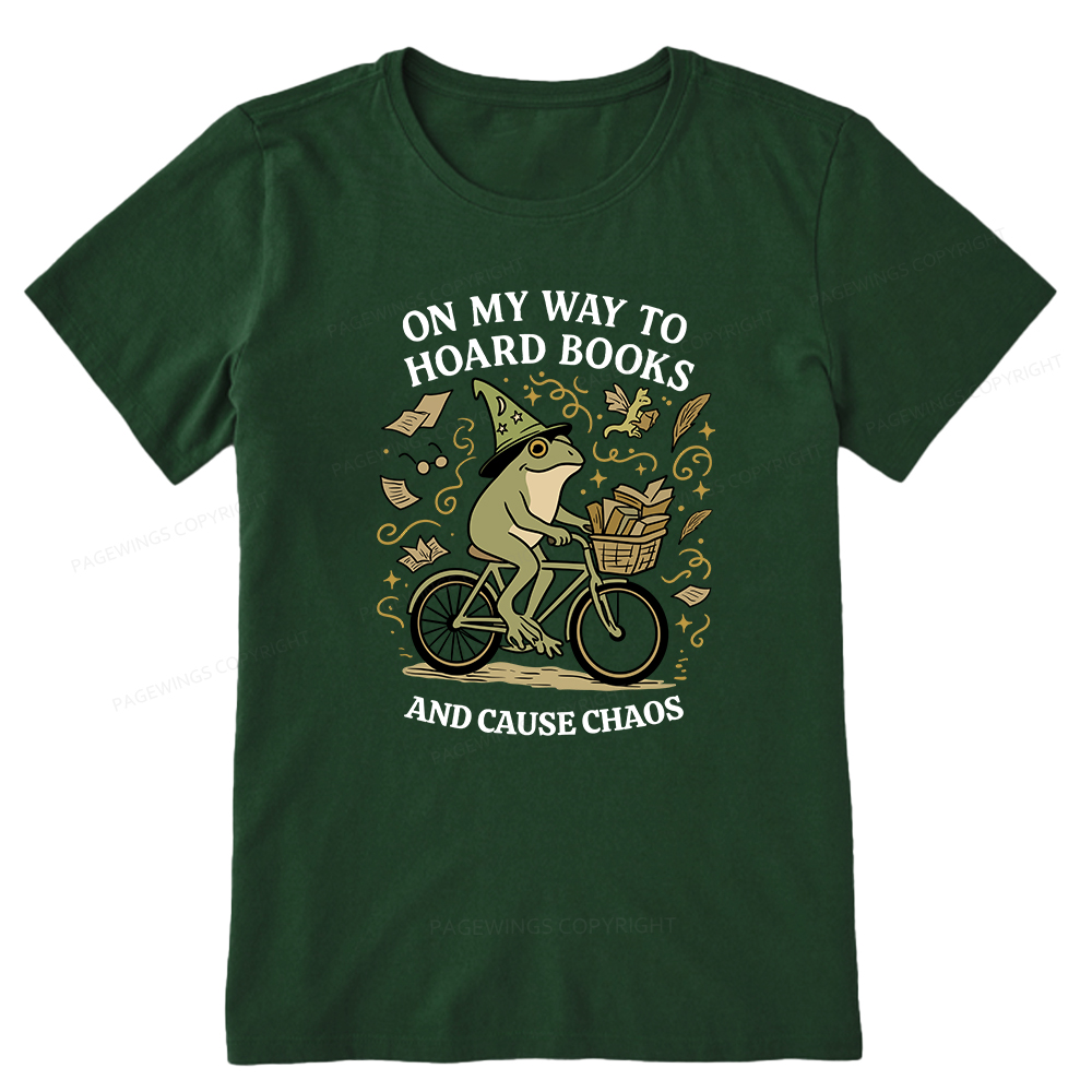 Pagewings On My Way To Hoard Books And Cause Chaos Unisex Classic T-shirt