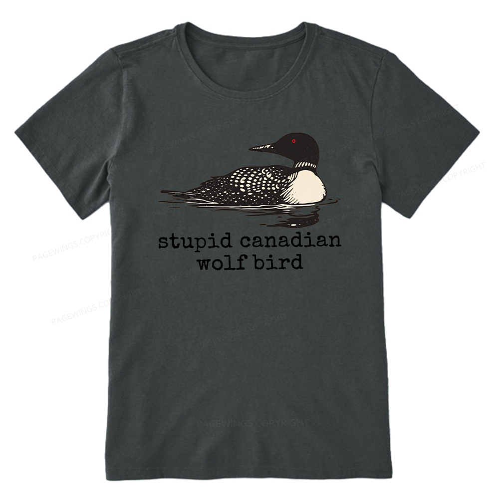 Pagewings Stupid Canadian Wolf Bird Unisex Classic T-shirt