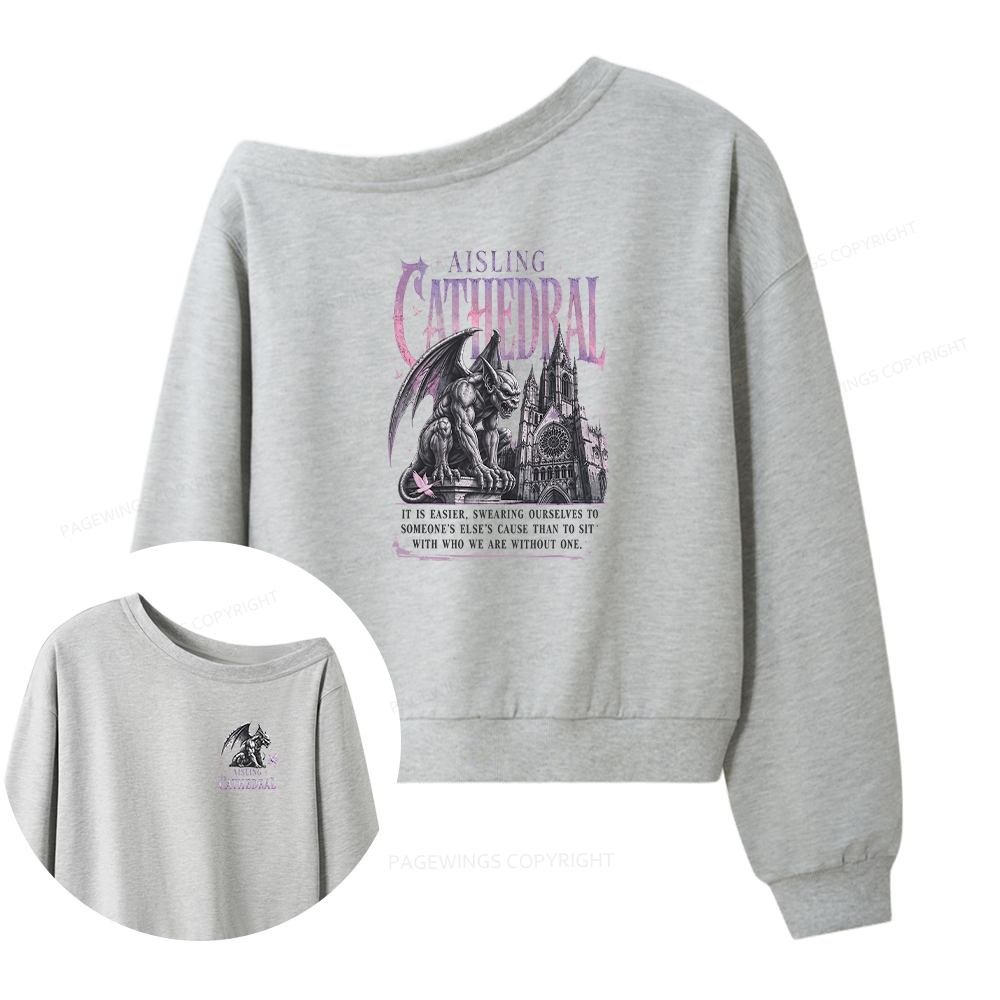 Pagewings Dark Fantasy Lover Women Off Shoulder Sweatshirt