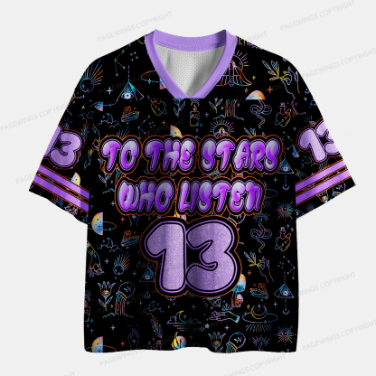 Pagewings To The Stars Who Listen Unisex Mesh Jersey
