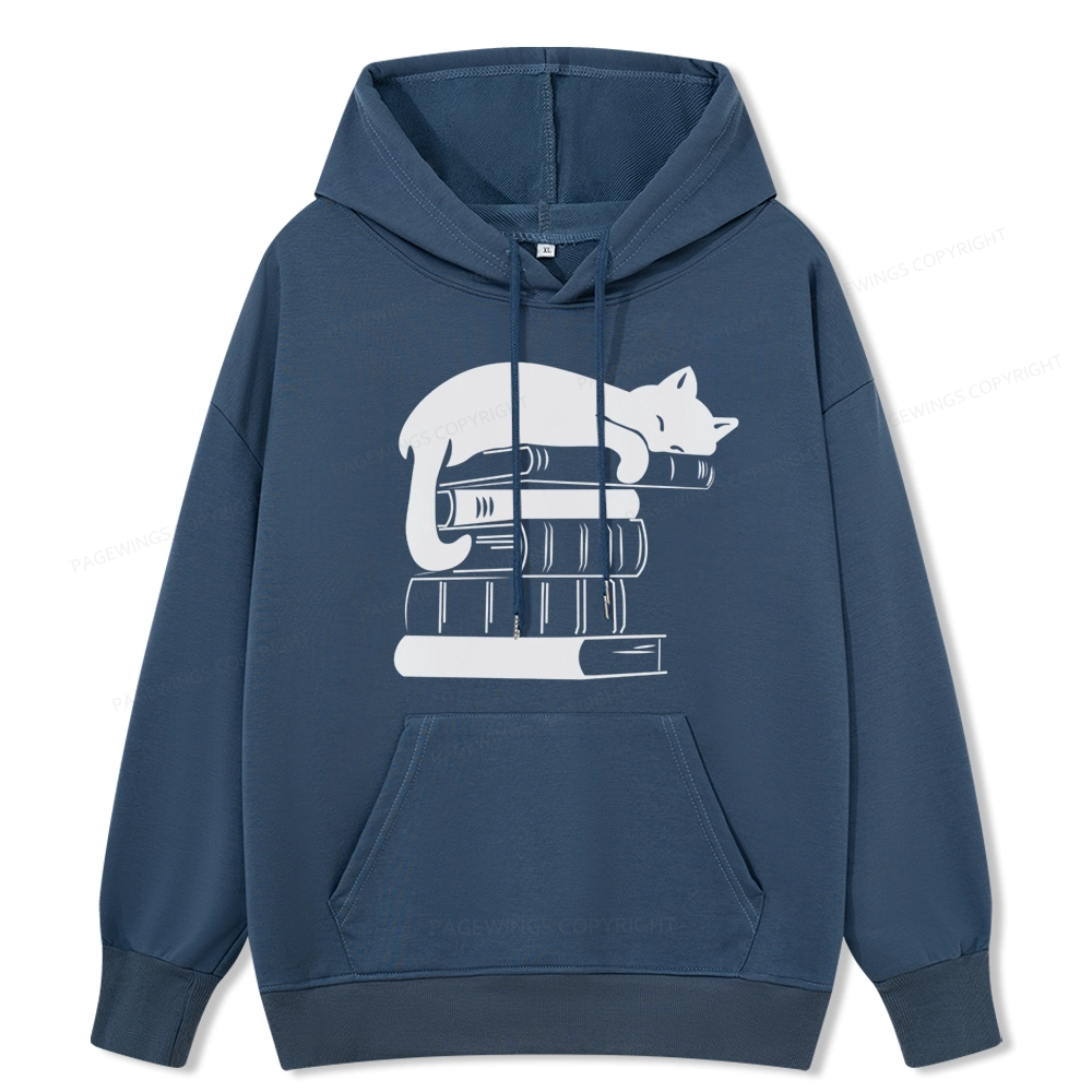 Pagewings Books And Cats Unisex Classic Hoodie