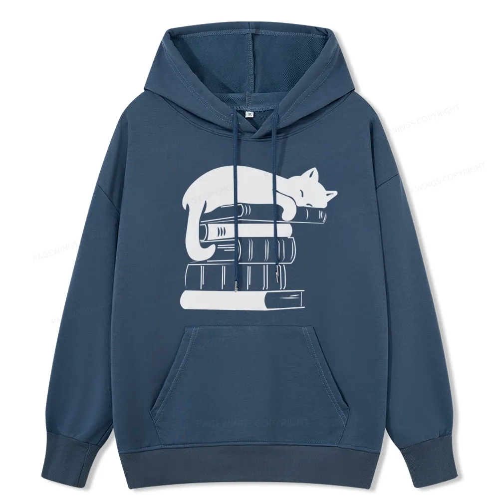 Pagewings Books And Cats Unisex Classic Hoodie
