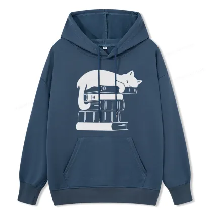 Pagewings Books And Cats Unisex Classic Hoodie