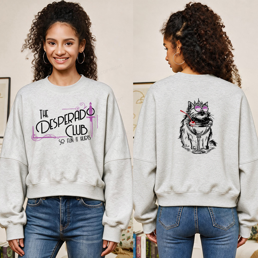 Pagewings Desperado Club Fleece Crop Sweatshirt