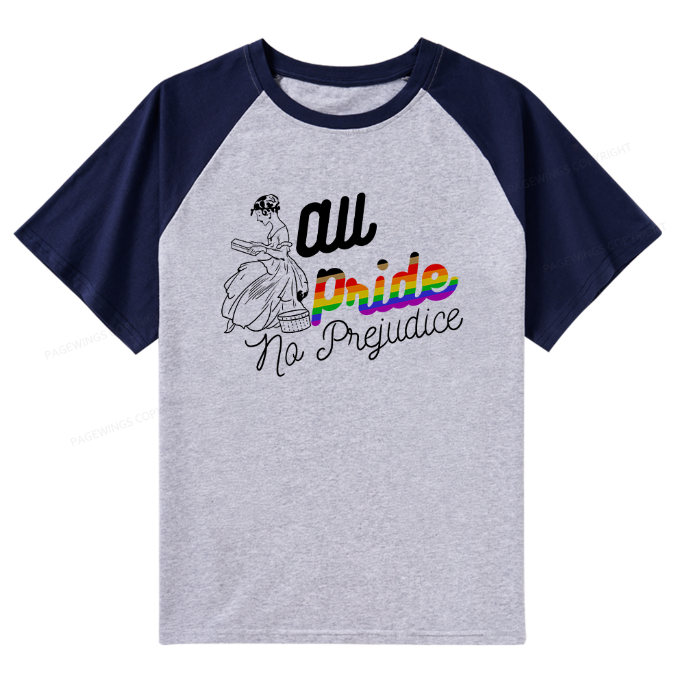 Pagewings All Pride No Prejudice Raglan T-shirt
