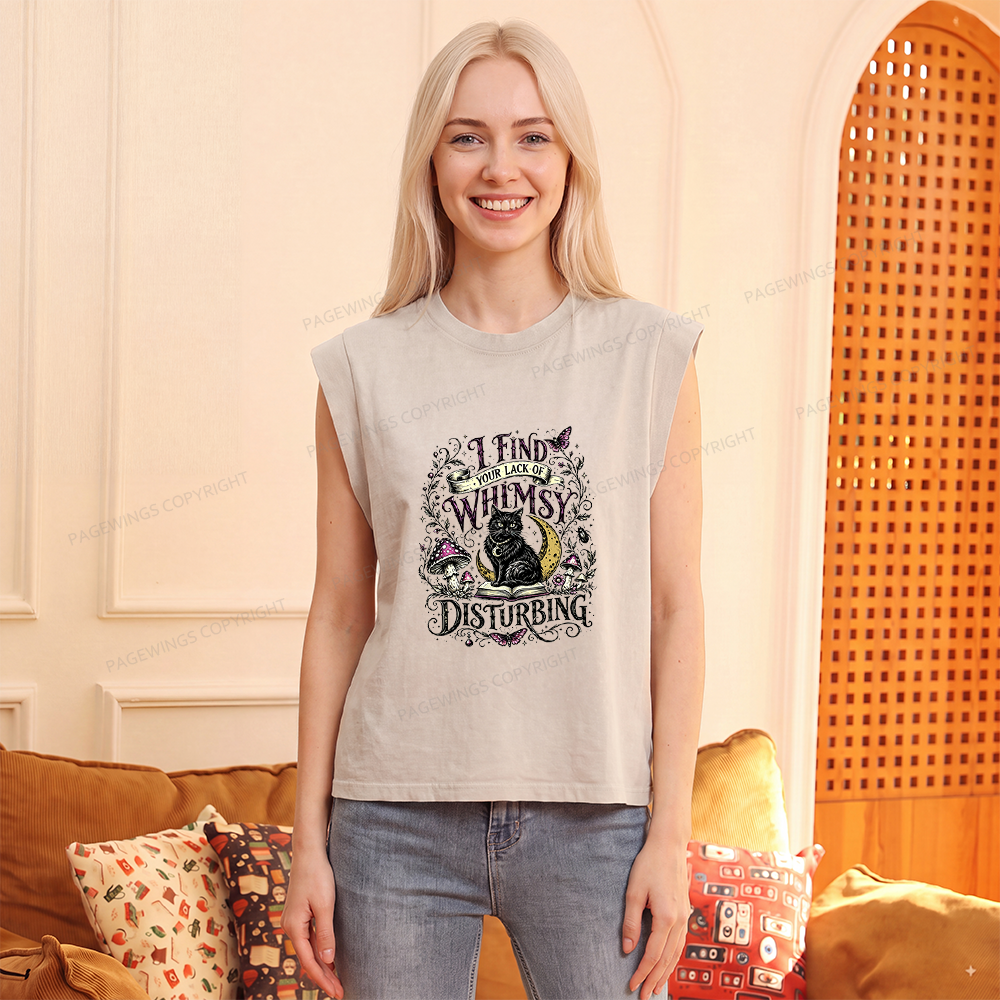 Pagewings I Find Your Lack Of Whimsy Women's Washed Tank Top