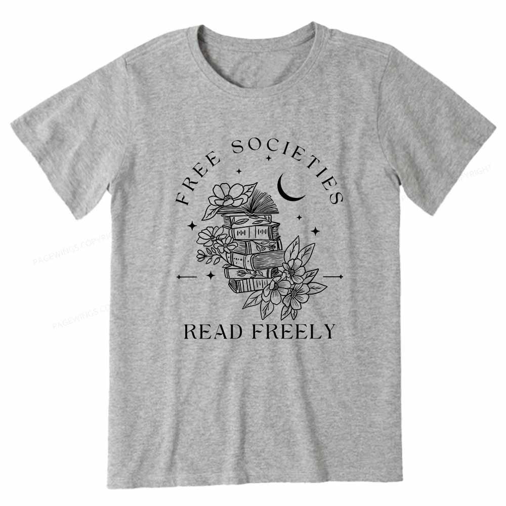 Pagewings Free Societies Read Freely Comfort Colors Shirt Unisex Classic T-shirt