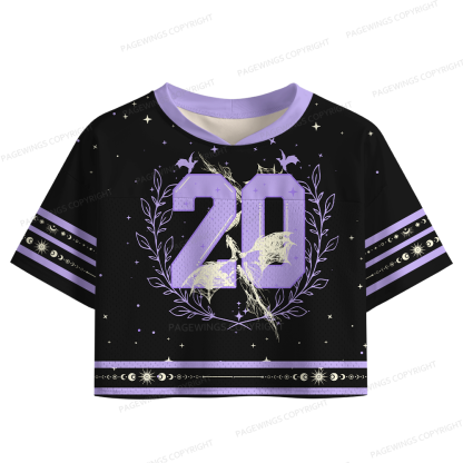 Pagewings Dragon Rider Women's Crop Mesh Jersey