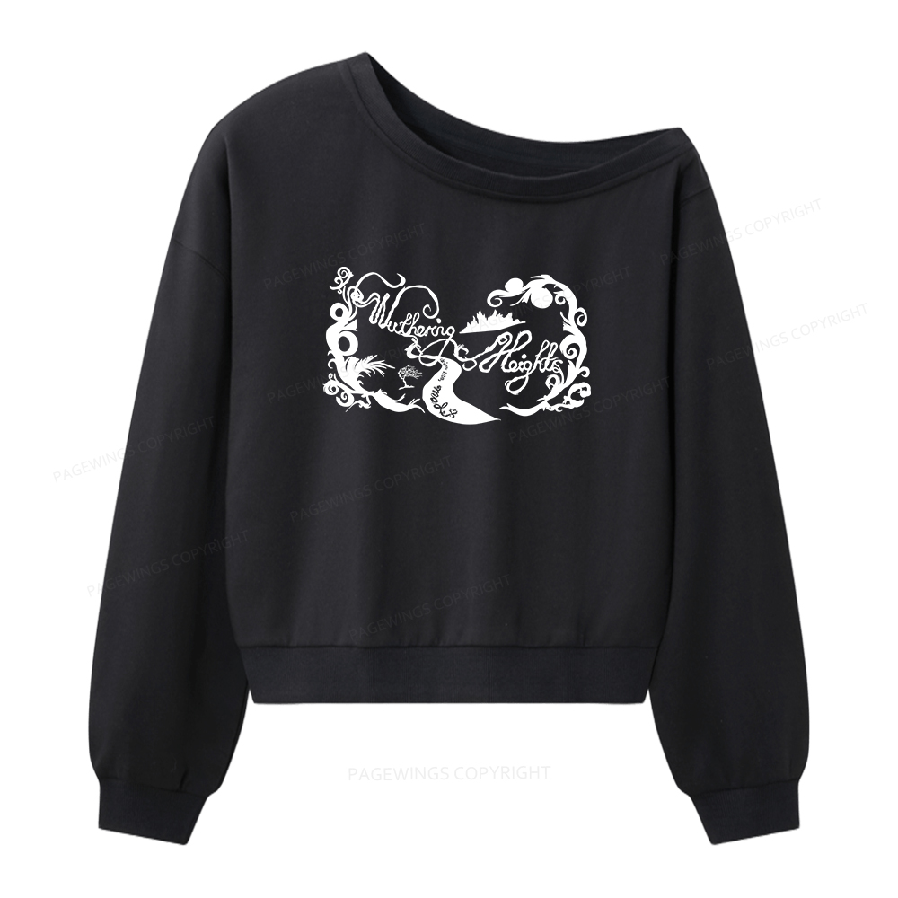 Pagewings Drive Me Mad Women Off  Shoulder Sweatshirt