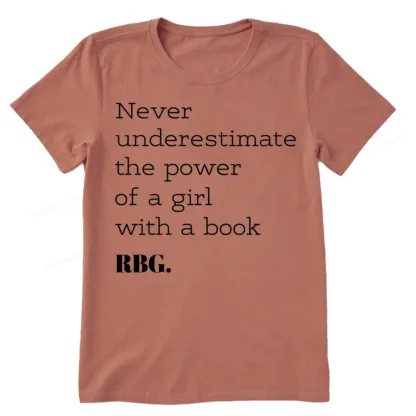 Pagewings Never Underestimate The Power Of a Girl With a Book Unisex Classic T-shirt