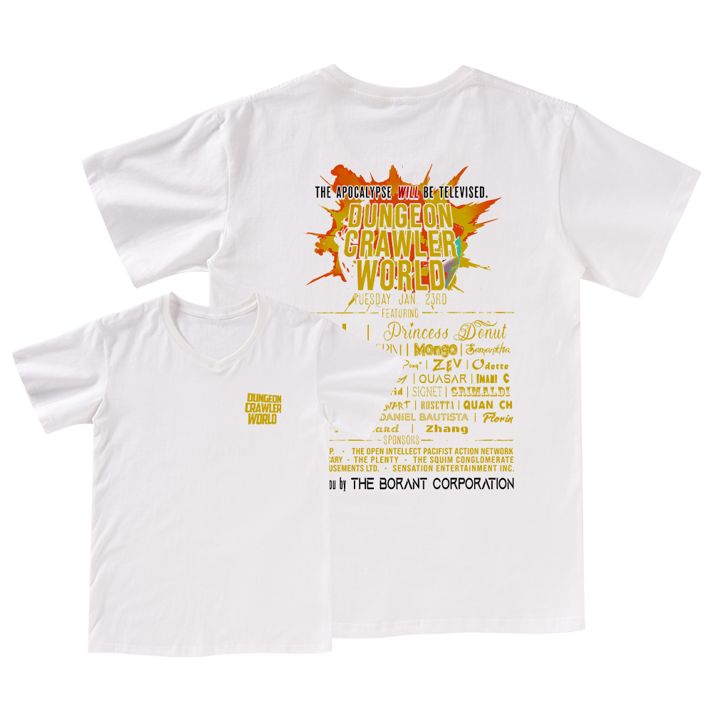 Pagewings Dungeon Crawler World Tour V-neck T-shirt