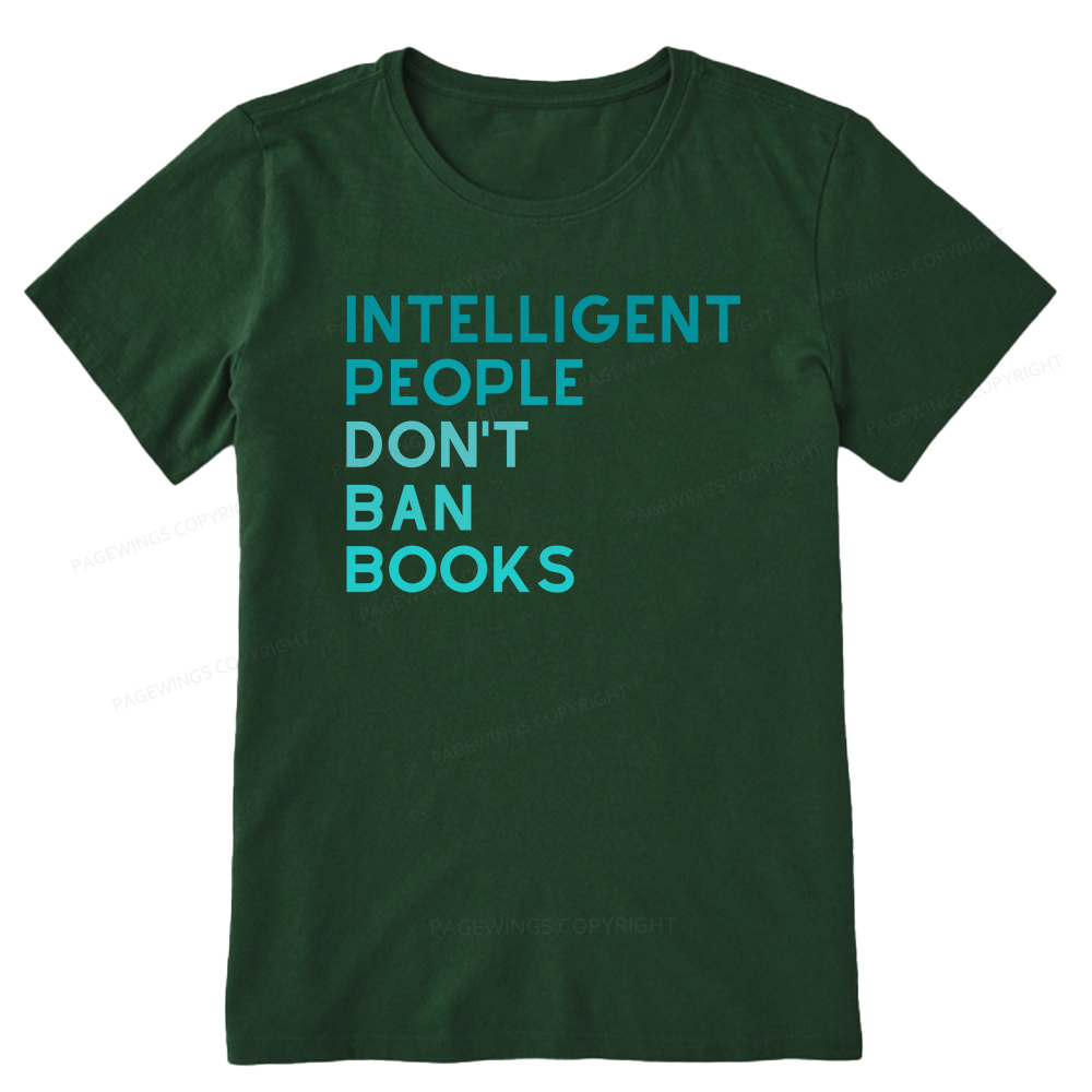 Pagewings Intelligent People Don't Ban Books Unisex Classic T-shirt