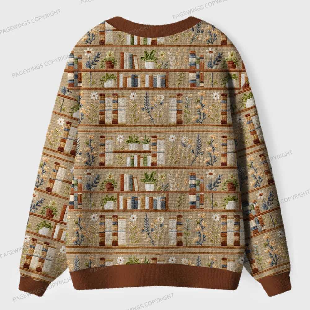 Pagewings Cozy Reading Unisex Ugly Cardigan Sweaters