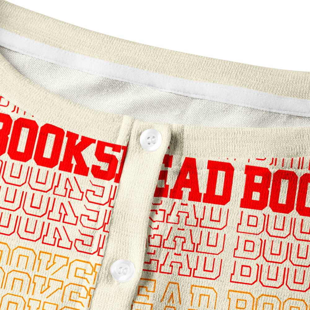 Pagewings Read Books Crew Neck Cardigan Sweaters
