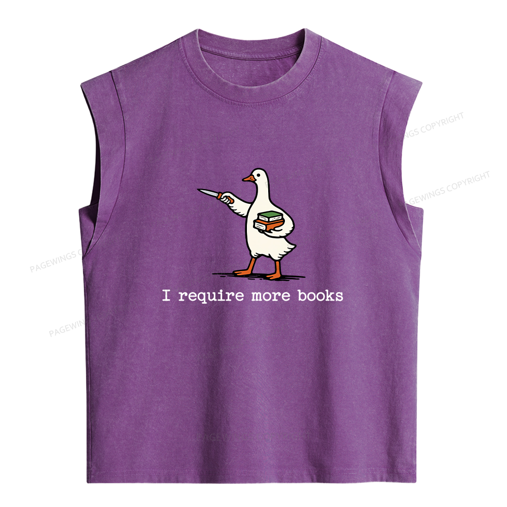 Pagewing Book Lover Silly Goose Women's Washed Tank Top
