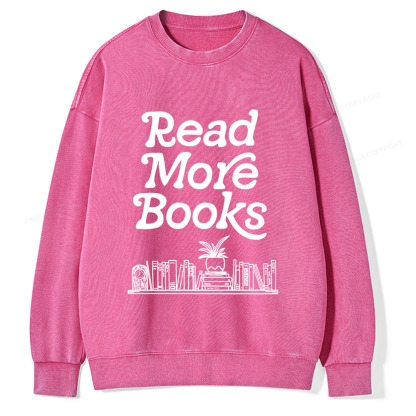 Pagewings Read More Books  Unisex Washed Sweatshirt