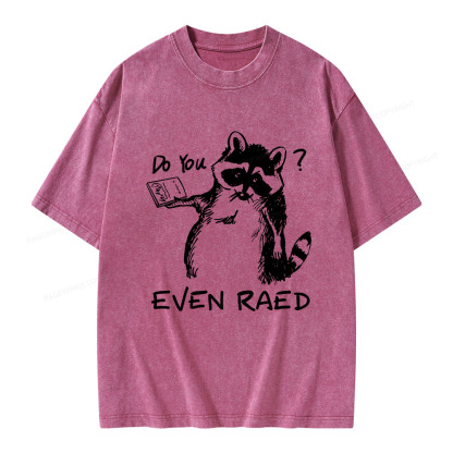Pagewings Do You Even Read Unisex Washed T-shirt