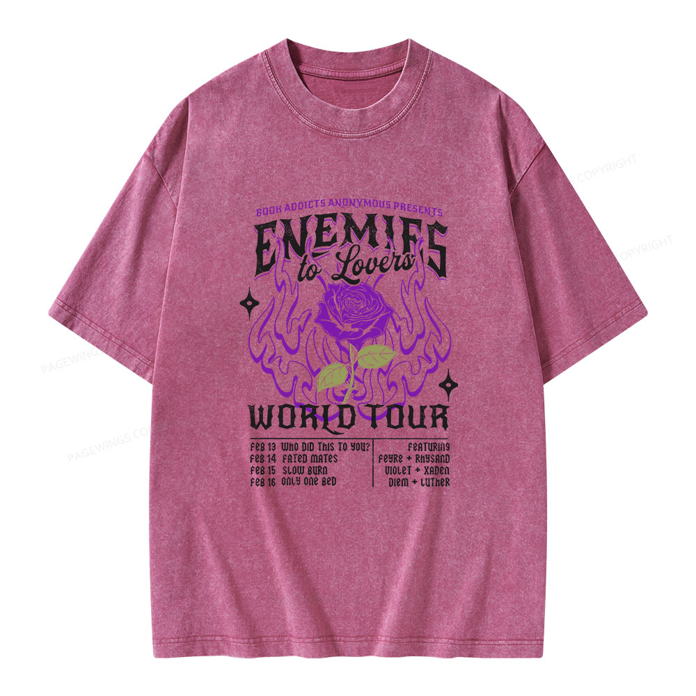Pagewings Enemies To Lovers Comfort Colors Unisex Washed T-shirt