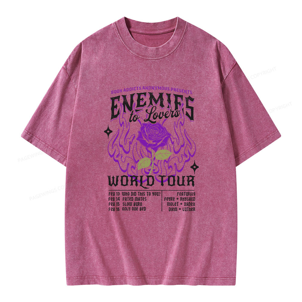 Pagewings Enemies To Lovers Comfort Colors Unisex Washed T-shirt