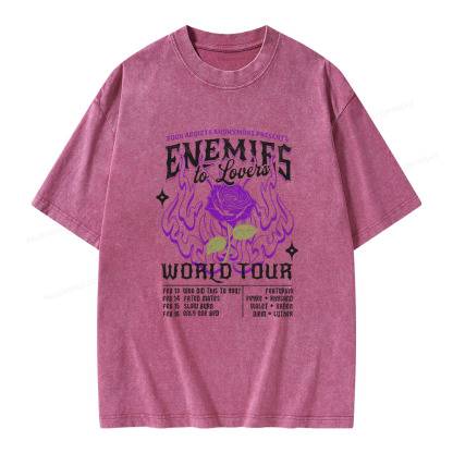 Pagewings Enemies To Lovers Comfort Colors Unisex Washed T-shirt