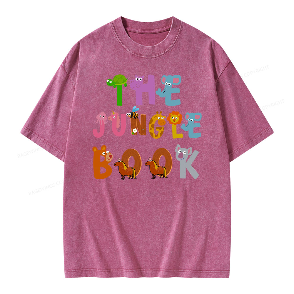 Pagewings THE JUNGLE BOOK T-Shirt Unisex Washed T-shirt