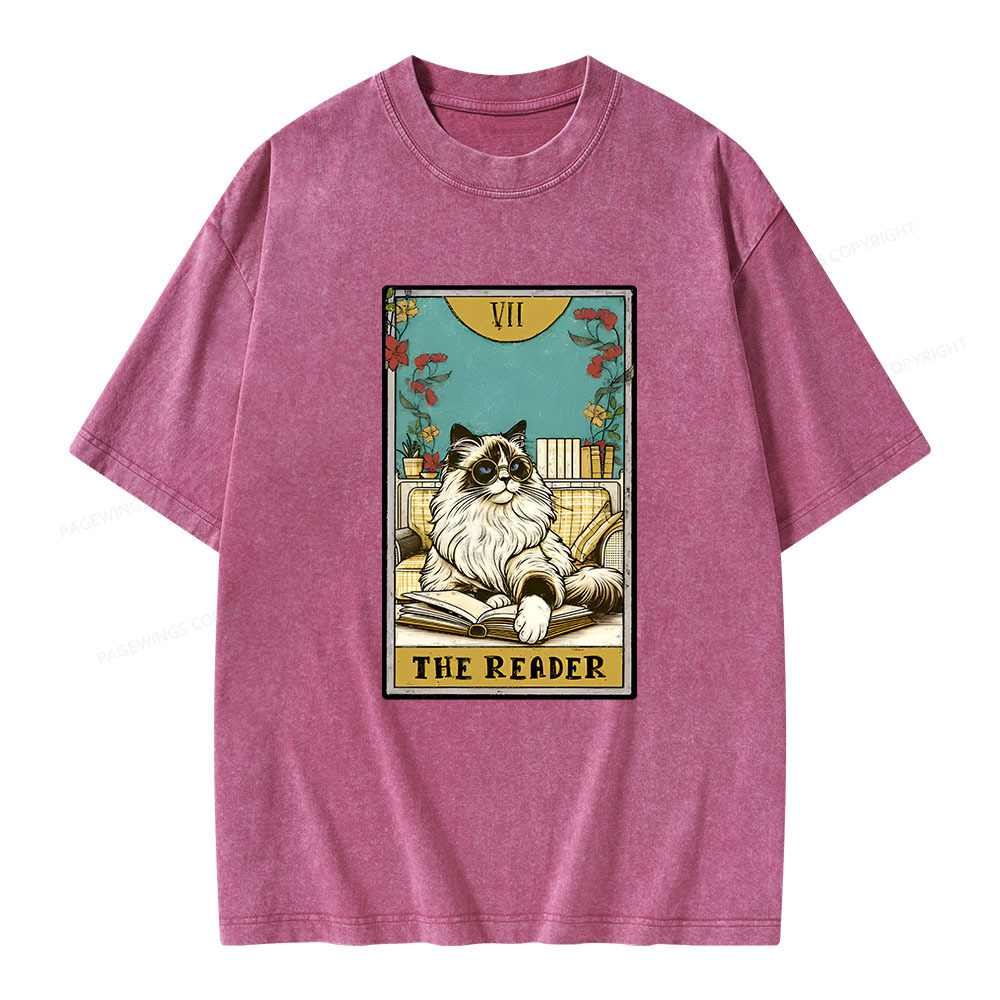 Pagewings The reader Unisex Washed T-shirt