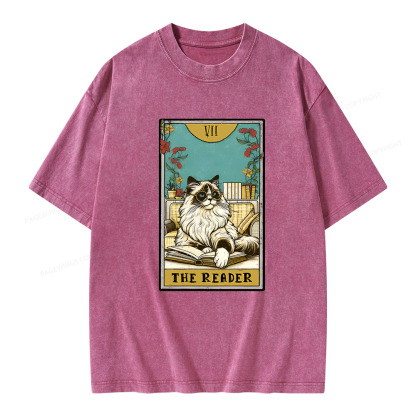 Pagewings The reader Unisex Washed T-shirt
