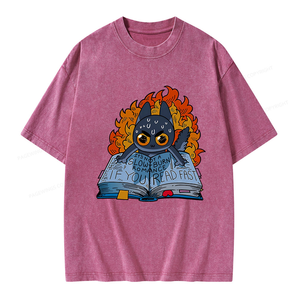 Pagewings If You Read Fast Unisex Washed T-shirt